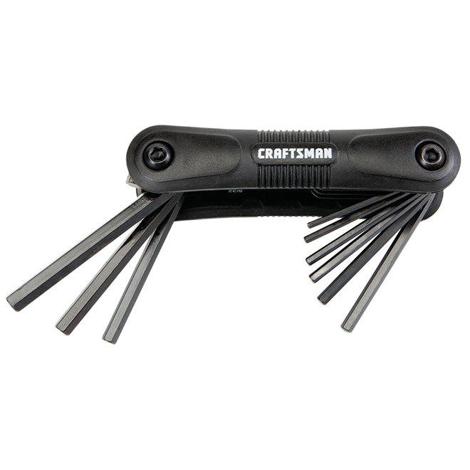 CRAFTSMAN FOLDING SAE HEX,KEY SET COMPOSITE 9PC