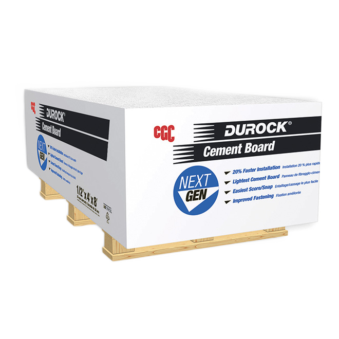 DUROCK CEMENT BOARD 1/2"X4X8'