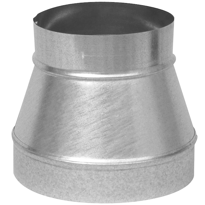 IMPERIAL ROUND DUCT REDUCER STEEL GALVANIZED DIA7"x6"xGA28