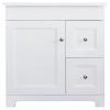 LUXO MARBRE CLASSIC VANITY 1D/2DRAWERS WHITE 31x22x34"