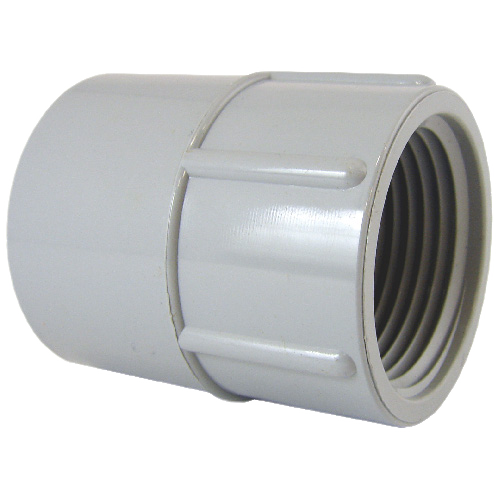 KRALOY FEMALE ADAPTER PVC GREY 1 1/4"