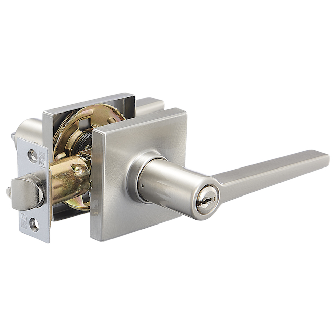 RELIABILT MYTIC SQUARE ENTRY LEVER ZINC SAT.NICKEL