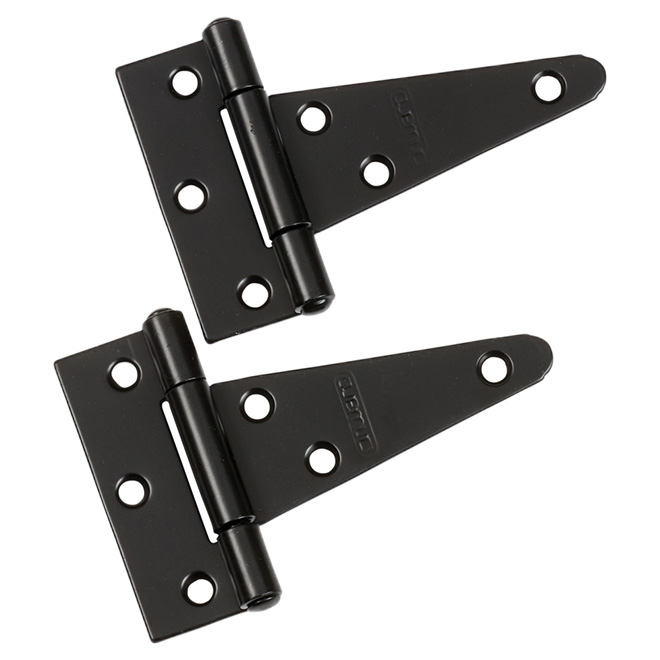 ONWARD HEAVY DUTY TEE HINGE STEEL BLACK 4"x2PK