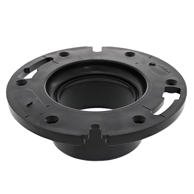 IPEX HUB CLOSET FLANGE ABS-DWV BLACK 4x3"