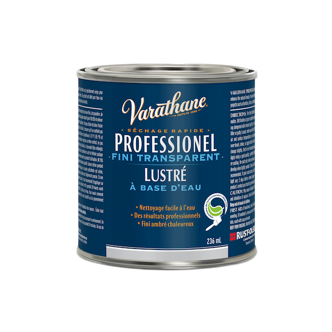 VARATHANE INTERIOR PROFESSION.VARNISH WATER BASE GLOSSY 236ML