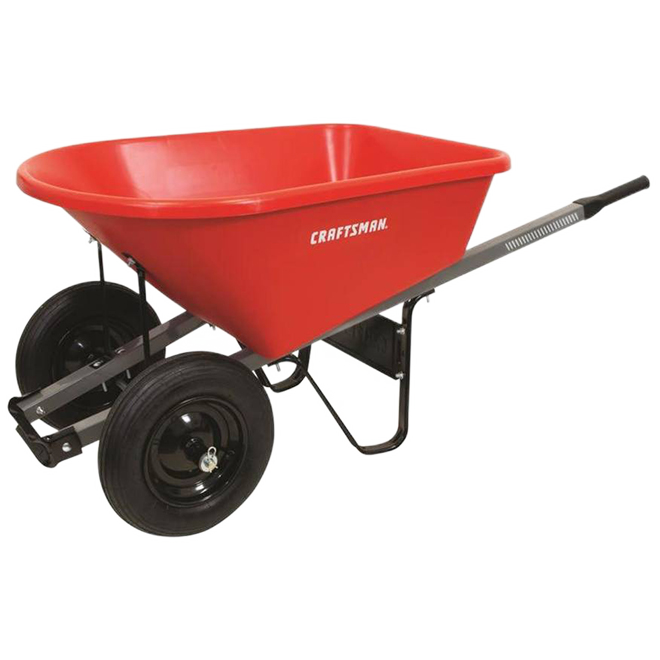 CRAFTSMAN 2 WHEELS WHEELBARROW POLY RED 6P3