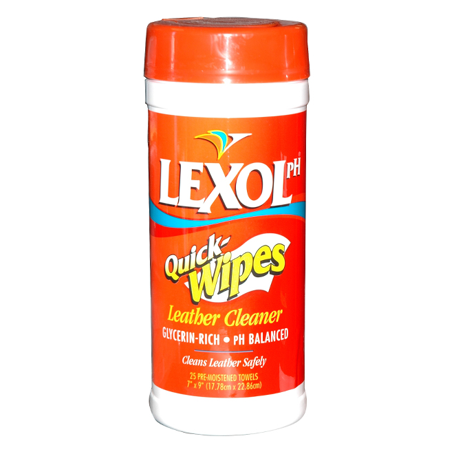 LEXOL LEATHER CLEANER QUICKWIPES