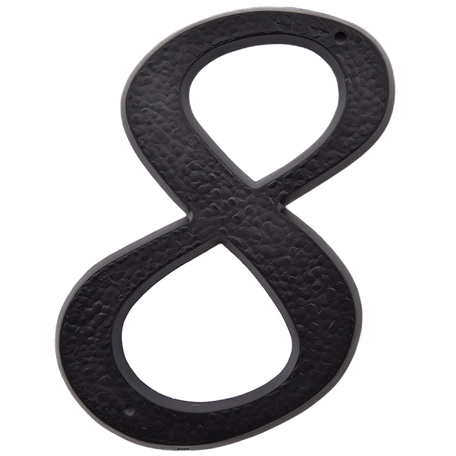 KLASSEN -8- NUMBER PLASTIC BLACK 5"