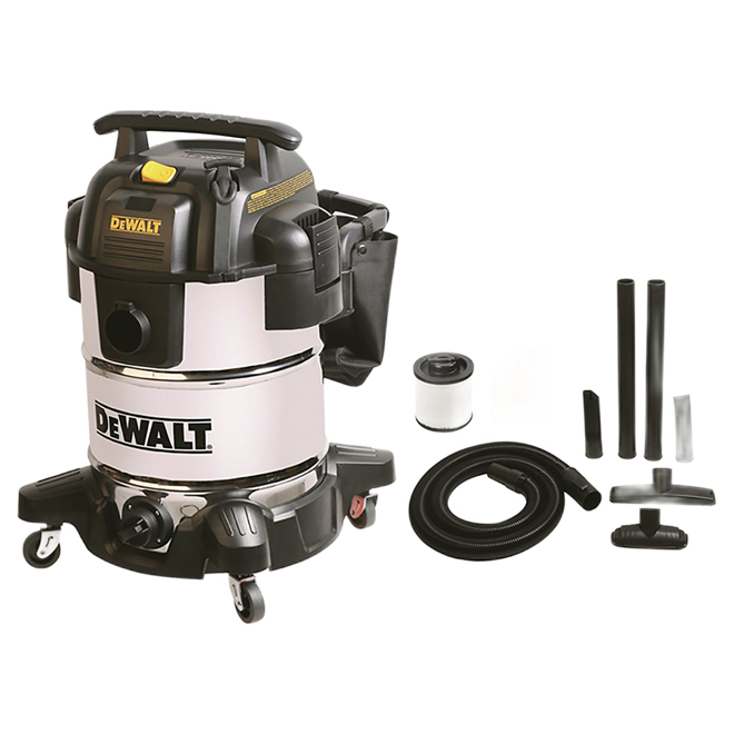 DEWALT WET/DRY VACUUM POLY/STEEL BLACK 10GAx5HP