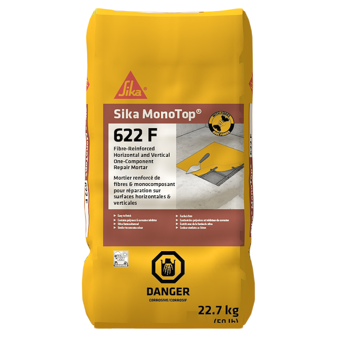 SIKA MONOTOP 622F FIBER MORTAR MORTAR GREY 22.7KG