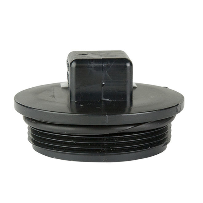 IPEX MPT CLEANOUT PLUG ABS-DWV BLACK 2"