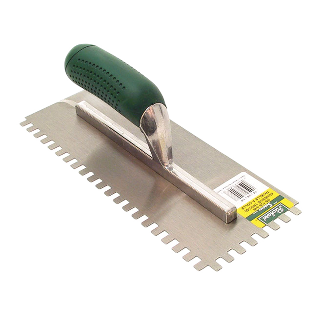 RICHARD SQUARE TEETH GLUE TROWEL CARB.STEEL 1/4x3/8x1/4"