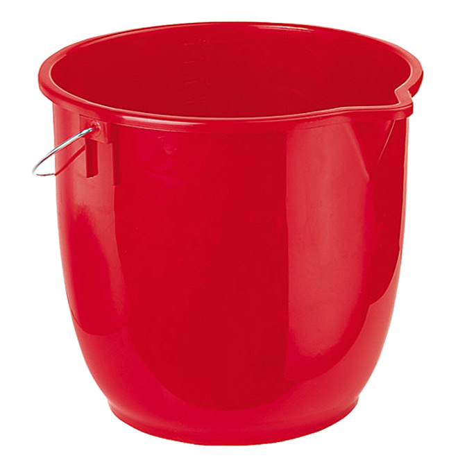 VILEDA PAIL PLASTIC RED 12L