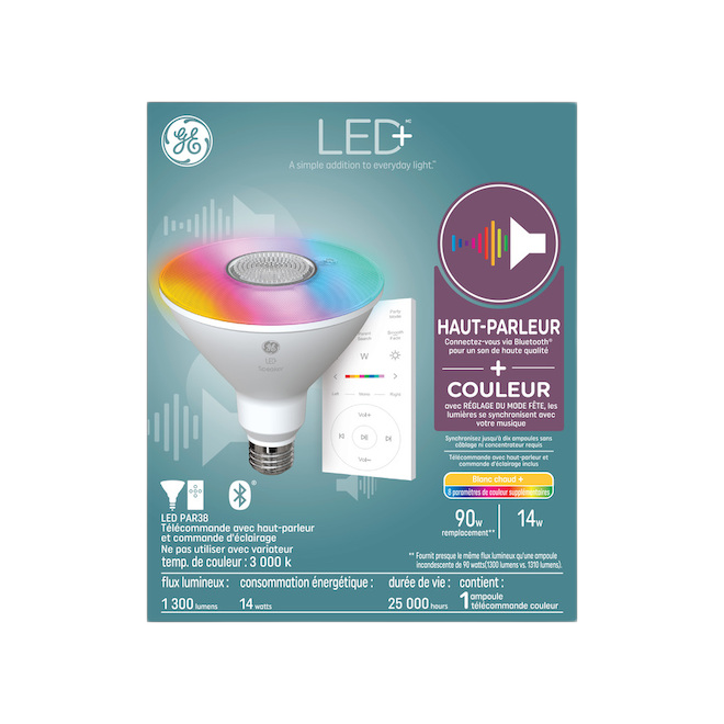 GE LED BULB PAR38 SPEAKER+RMT