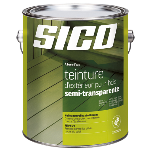 SICO SEMI-TRANSP. STAIN EXTERIOR LATEX NATURAL 3.78L