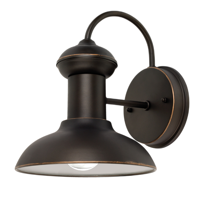 GLOBE ELECTRIC ORB SCONCE WALL OUTD. BRONZE 9.75" 60W 2/PK