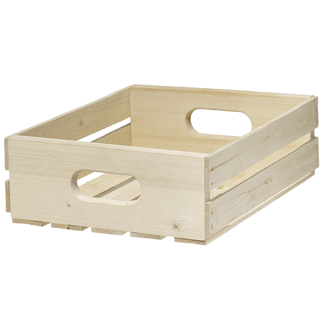 WOODEN CRATE PINE NATUR. PINE 16x12.5x4.75"