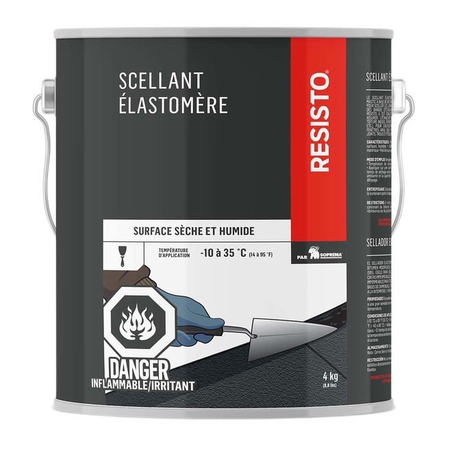 RESISTO SEALER MASTIC BLACK 3.78L