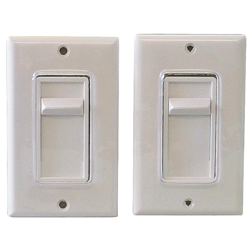 SINGLE POLE SLIDING DIMMER PLASTIC WHITE PK2x600W