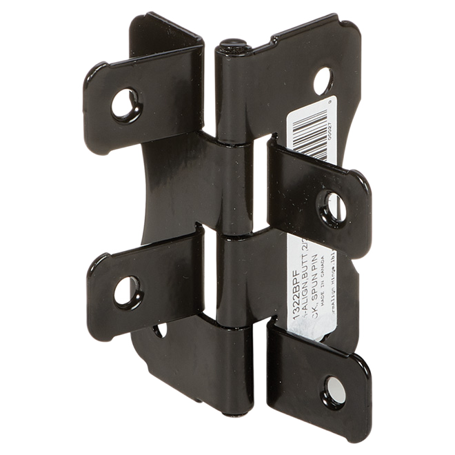 ONWARD BUTT/BUTT PERMALIGN HINGE STEEL BLACK 2x2x3"