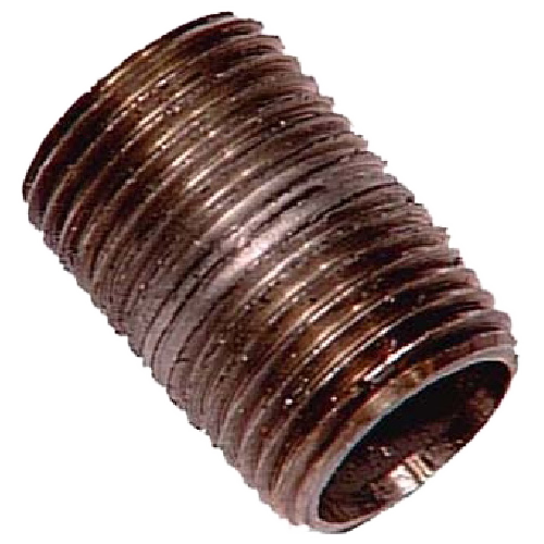 AQUA-DYNAMIC THD/CLOSE NIPPLE STEEL BLACK 1/2"