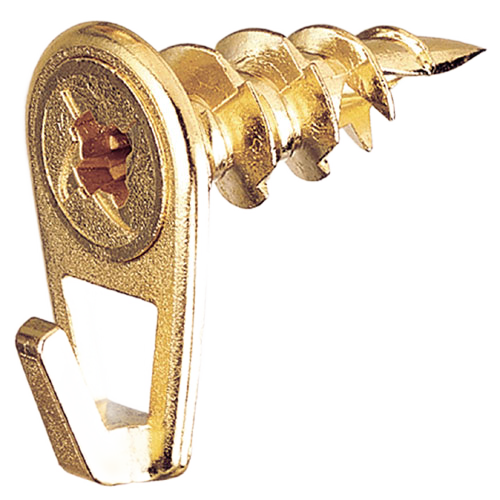 COBRA WALLDRILLER PICTURE HOOK ZINC BRASS #8Lx50PDxPK/2