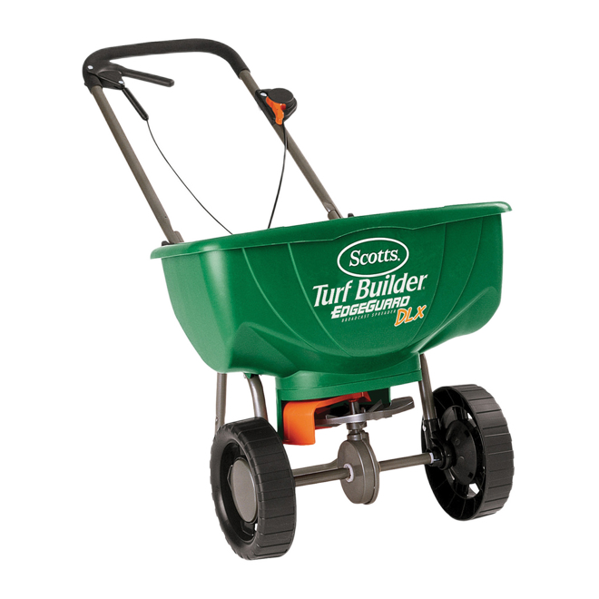 SCOTTS BROADCAST SPREADER PLASTIC GREEN