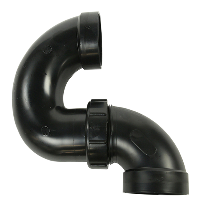 IPEX UNION P-TRAP ABS-DWV HUB BLACK 2"