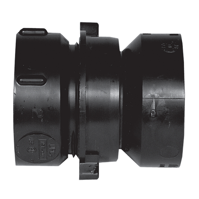 IPEX HUB UNION ABS-DWV BLACK 1 1/2"