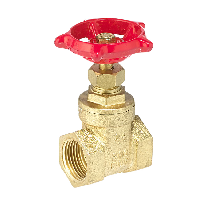 AQUA-DYNAMIC NO LEAD GATE VALVE THREADED BRASS 3/4"