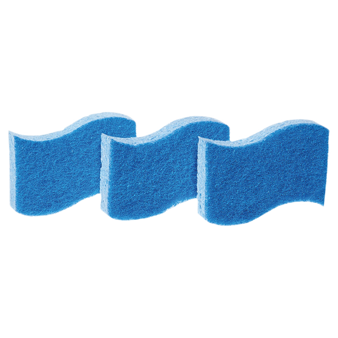 SCOTCH-BRITE NON-SCRATCH SCRUB SPONGE BLUE 4.4x2.6"-3/PK