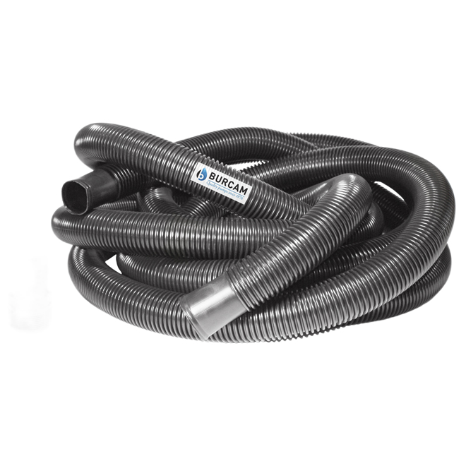 BURCAM FLEXIBLE DRAIN HOSE PLASTIC BLACK 1 1/2"x24'