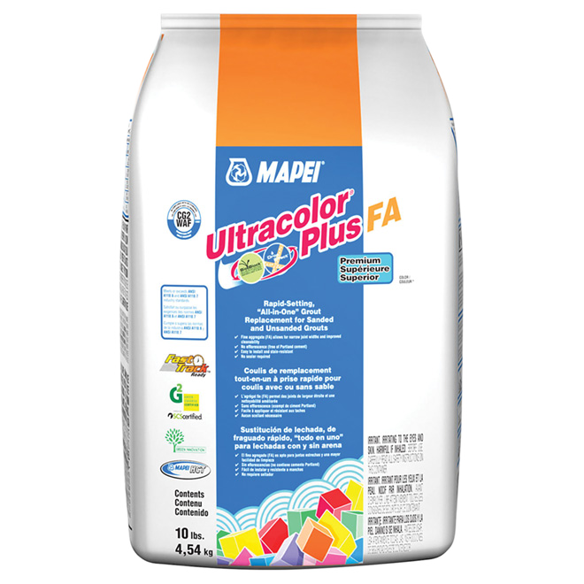 ULTRACOLOR PLUS FAST-SETTING FLOOR GROUT HYDR.CEMENT BLACK 4.54KG