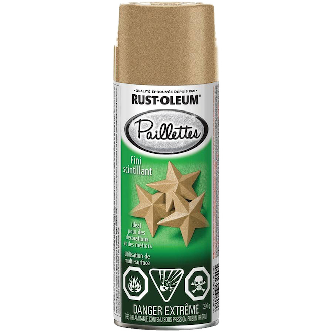RUSTOLEUM GLITTER SPRAY GOLD