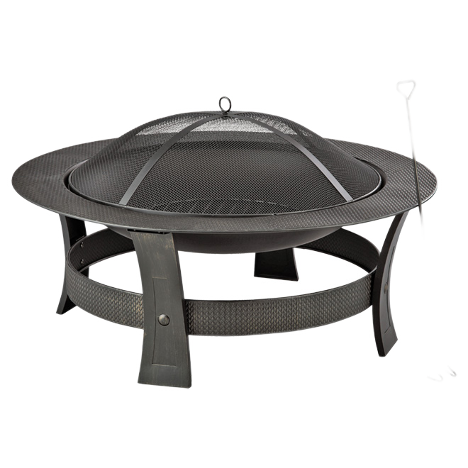 STYLE SELECTIONS FIRE PIT STEEL BLACK 35x35x19.29"