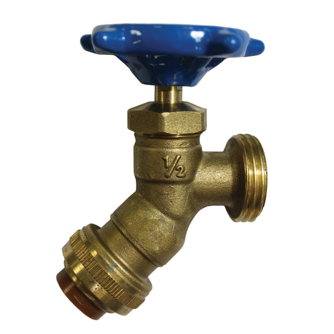 WATERLINE PNC BOILER DRAIN VALVE BRASS GOLD 1/2x3/4"