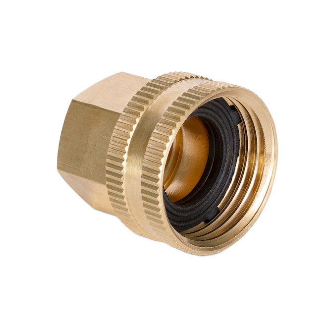 GILMOUR SWIVEL DOUBLE CONNECTOR BRASS BRASS 1/2"-3/4"