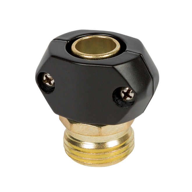 GILMOUR HEAVY DUTY MALE END COUPLING BRASS BLACK