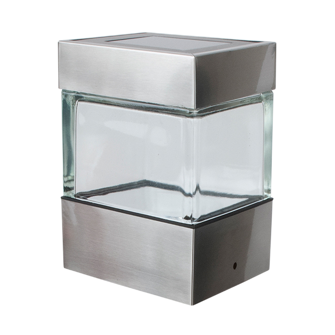 FUSION PRODUCTS SQUARE POST SOLAR POST CAP GLASS/METAL STAIN.STEEL