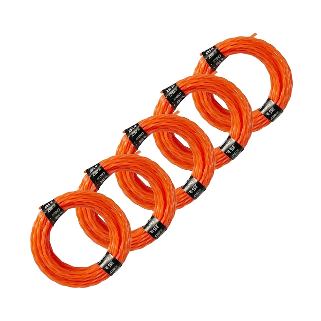 EGO PRE-CUT TRIMMER LINE ORANGE 14'-5/PK