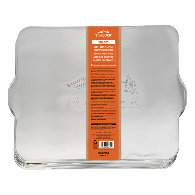 TRAEGER PELLET GRILL SERIES 575 TRAY LINER SILVER PK5