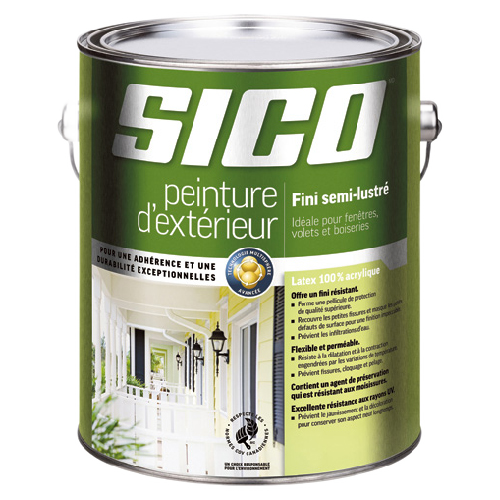 SICO 100% ACRYLIC E.SEMI-GLOSS LATEX PURE WHITE 946ML