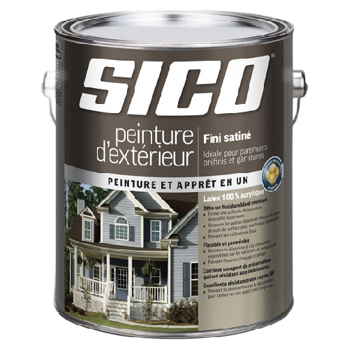 SICO 100% ACRYLIC LATEX SATIN EXT. MEDIUM BASE 946ML