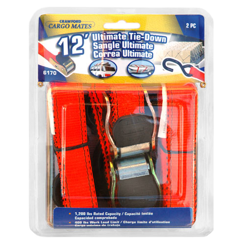 STINSON ULTIMATE TIE-DOWN ORANGE/BK 12'