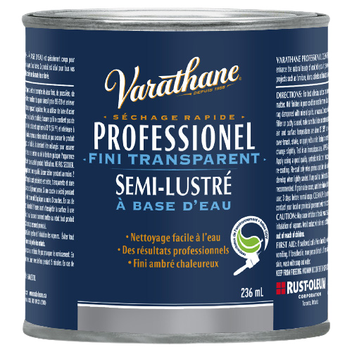 VARATHANE INTERIOR PROFESSION.VARNISH WATER BASE SEMI-GLOSS 236ML