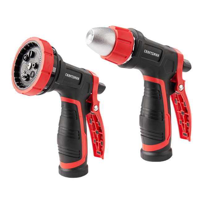 CRAFTSMAN HEAVY DUTY NOZZLE ZINC/ABS RED/BLACK 2PC