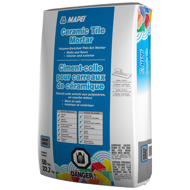 MAPEI F/CERAMIC MORTAR PORTL/CEMENT GREY 22.7KG