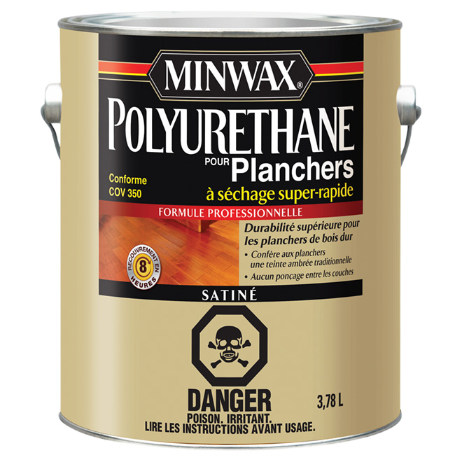 MINWAX LOW COV POLYURETH.FLOOR OIL SATIN 3.78L