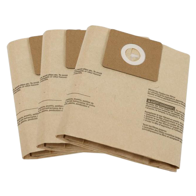 PROJECT SOURCE WET/DRY VACUUM BAG PAPER BROWN 4GA-3PK
