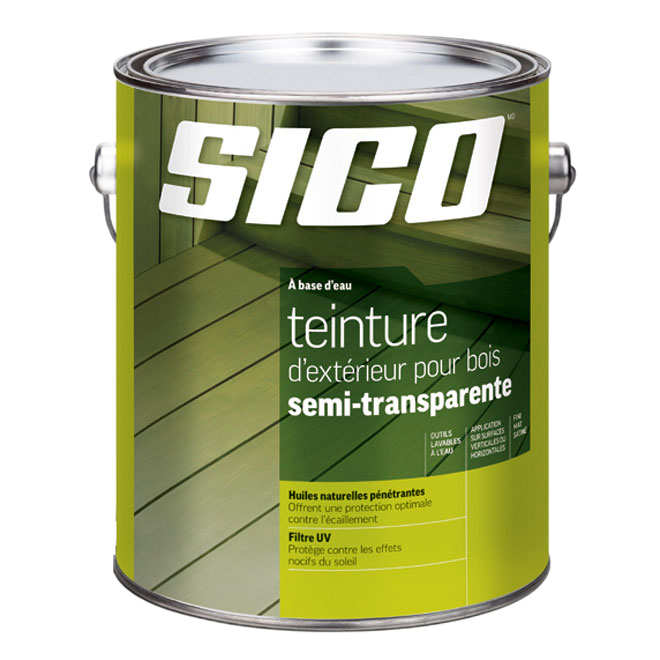 SICO SEMI-TRANSP. STAIN EXTERIOR LATEX TINT BASE 3.6L